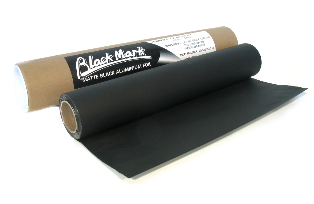 Black Mark Aluminium folie matt zwart 600mm x 7.5mm