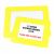 Vloer Markeringshoes Transparant met Gele rand - A3
