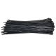 Hersluitbare kabelbinders 7,6 x 300mm. zwart - zak 100 stuks