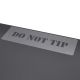 Sjabloon tekst: DO NOT TIP - 50mm hoog - lettertype Stencil