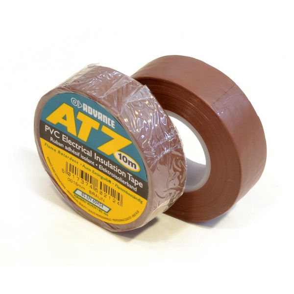 Advance AT7 PVC tape 15mm x 10m bruin