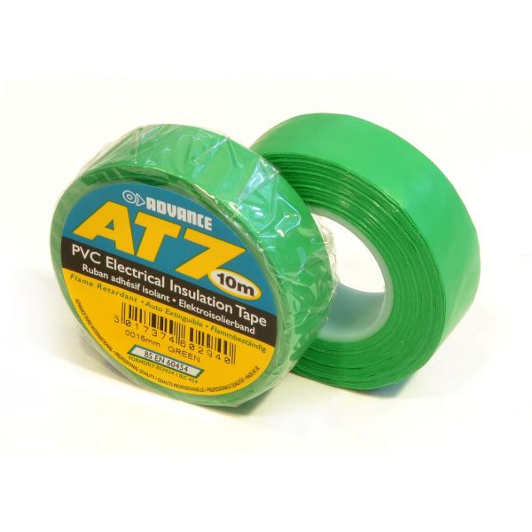 Advance AT7 PVC tape 15mm x 10m groen
