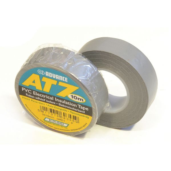 Advance AT7 PVC tape 15mm x 10m grijs