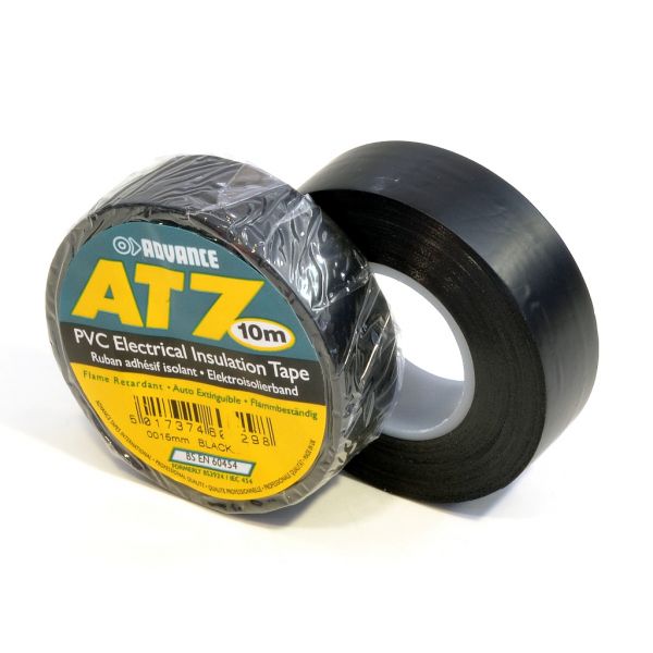 Advance AT7 PVC tape 15mm x 10m zwart