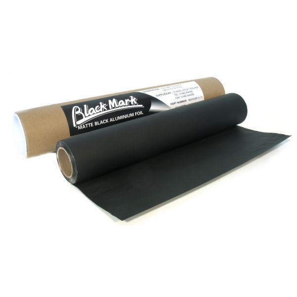 Black Mark Aluminium folie matt zwart 600mm x 7.5m