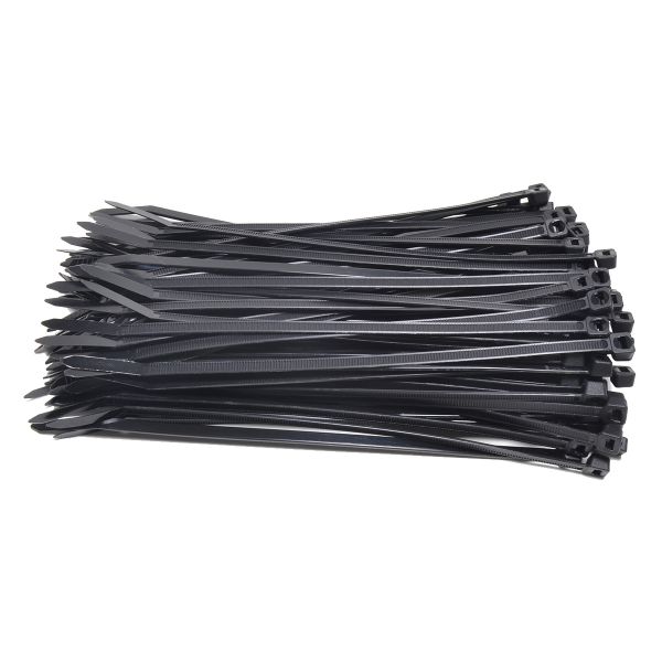 Kabelbinders 4,8 x 200 mm zwart  - zak 100 stuks