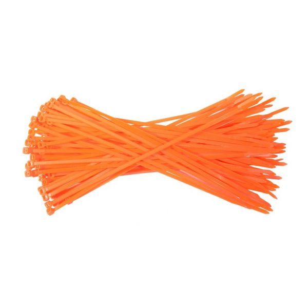 Kabelbinders 4,8 x 300 mm oranje- zak 100 stuks