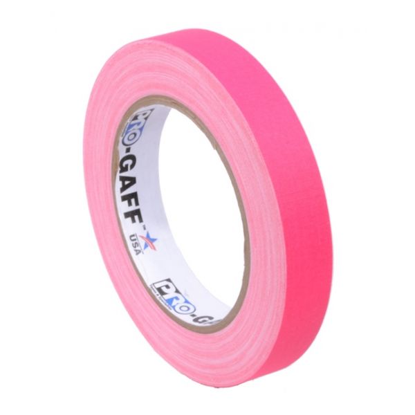 Pro-Gaff neon gaffa tape 19mm x 22,8m roze
