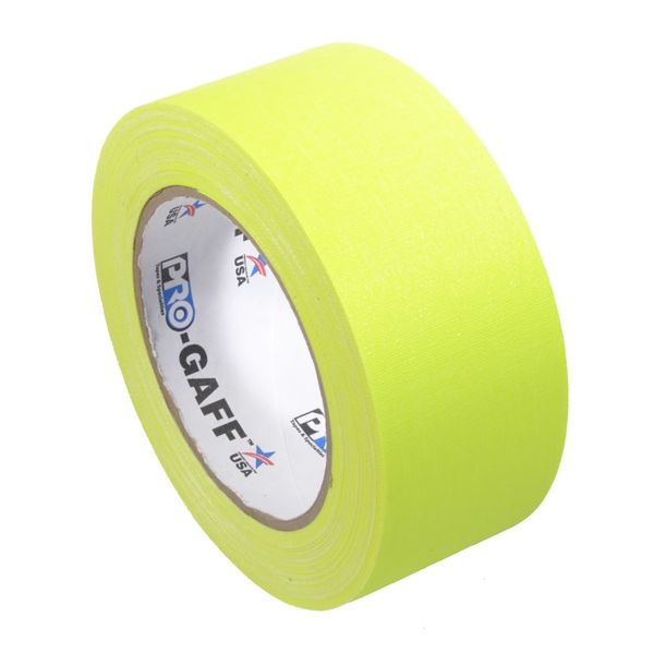 Pro-Gaff neon gaffa tape 48mm x 22,8m geel