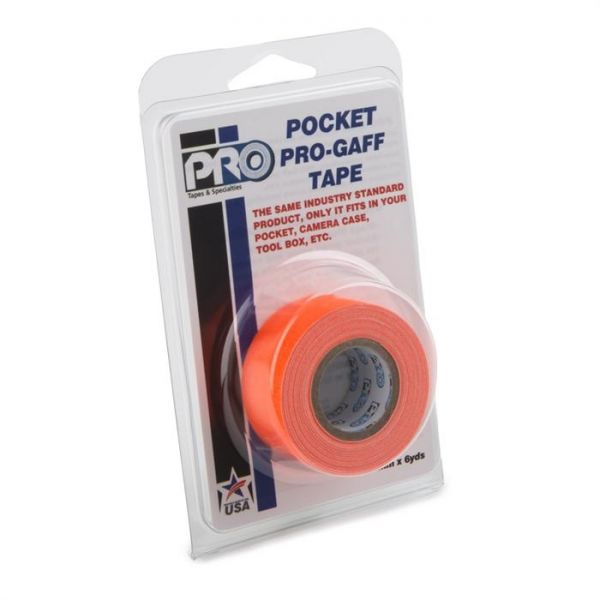 Pro Pocket Gaffa tape 24mm x 9,2m neon oranje