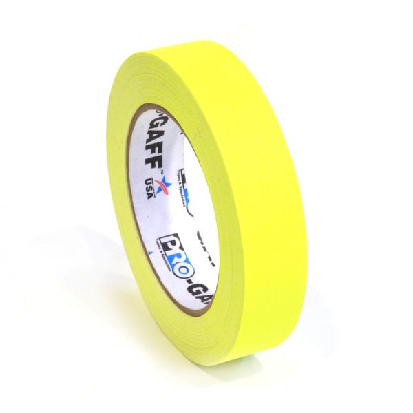 Pro-Gaff neon gaffa tape 24mm x 22,8m geel