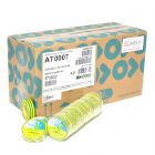 Advance AT7 PVC tape 15mm x 10m geel/groen - doos 100 rollen