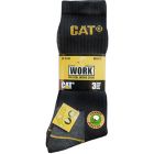 CAT Werksokken Heren Zwart - Bundel 3 paar