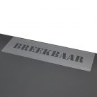 Sjabloon tekst: BREEKBAAR - 50mm hoog - lettertype Stencil