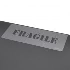 Sjabloon tekst: FRAGILE - 50mm hoog - lettertype Stencil