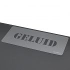 Sjabloon tekst: GELUID - 50mm hoog - lettertype Stencil