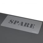 Sjabloon tekst: SPARE - 50mm hoog - lettertype Stencil