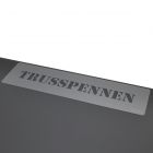 Sjabloon tekst: TRUSSPENNEN - 50mm hoog - lettertype Stencil