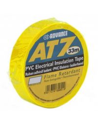 Advance AT-7 PVC tape 19mm x 33m geel