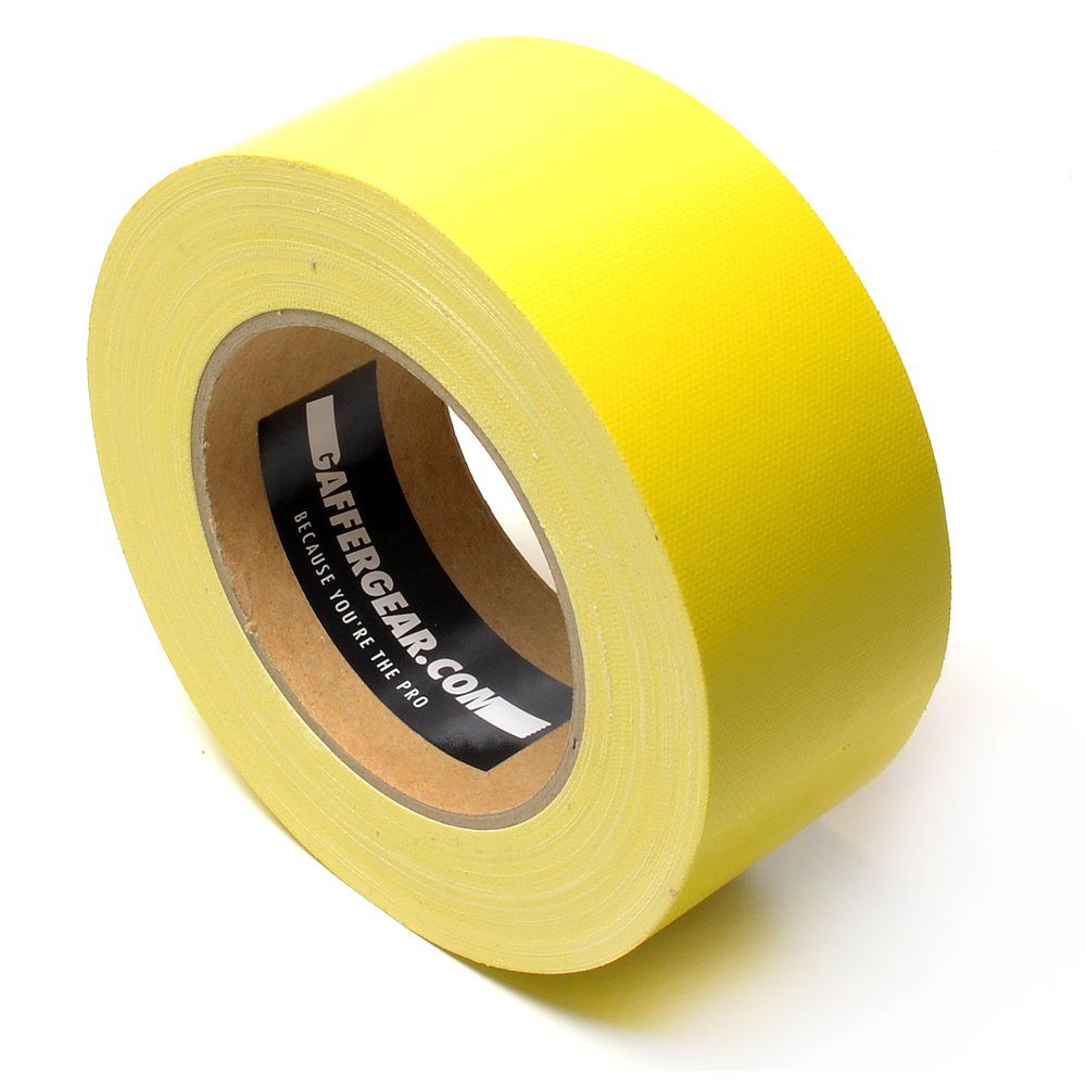 Gaffergear Gaffa tape 50mm x 25m geel