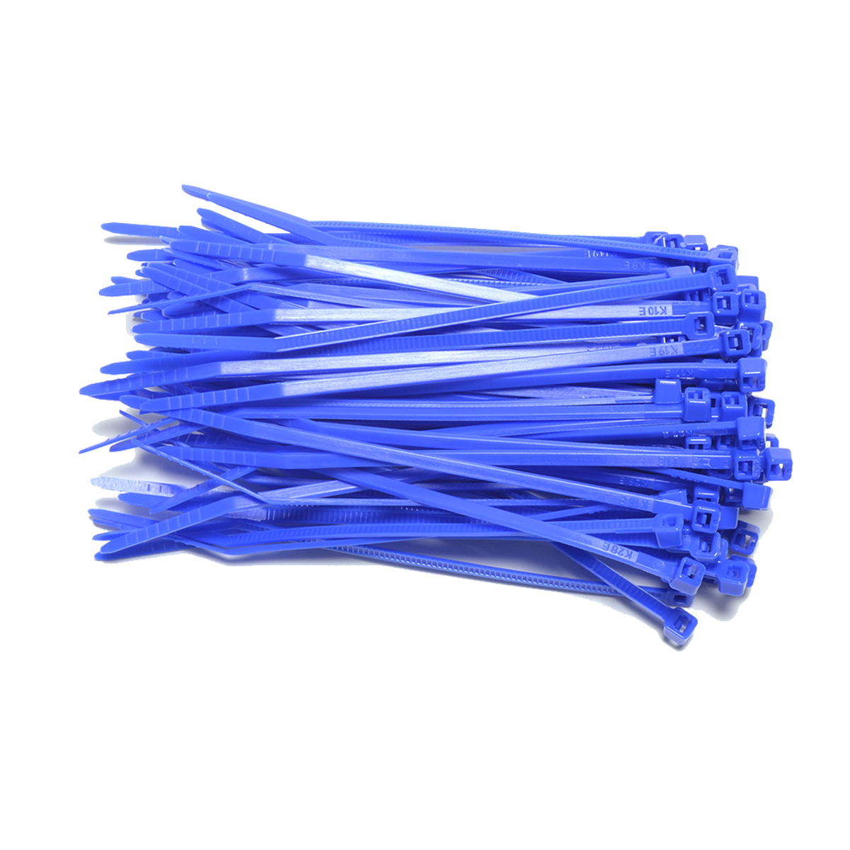 Kabelbinders 2,5 x 100 mm. blauw - zak 100 stuks