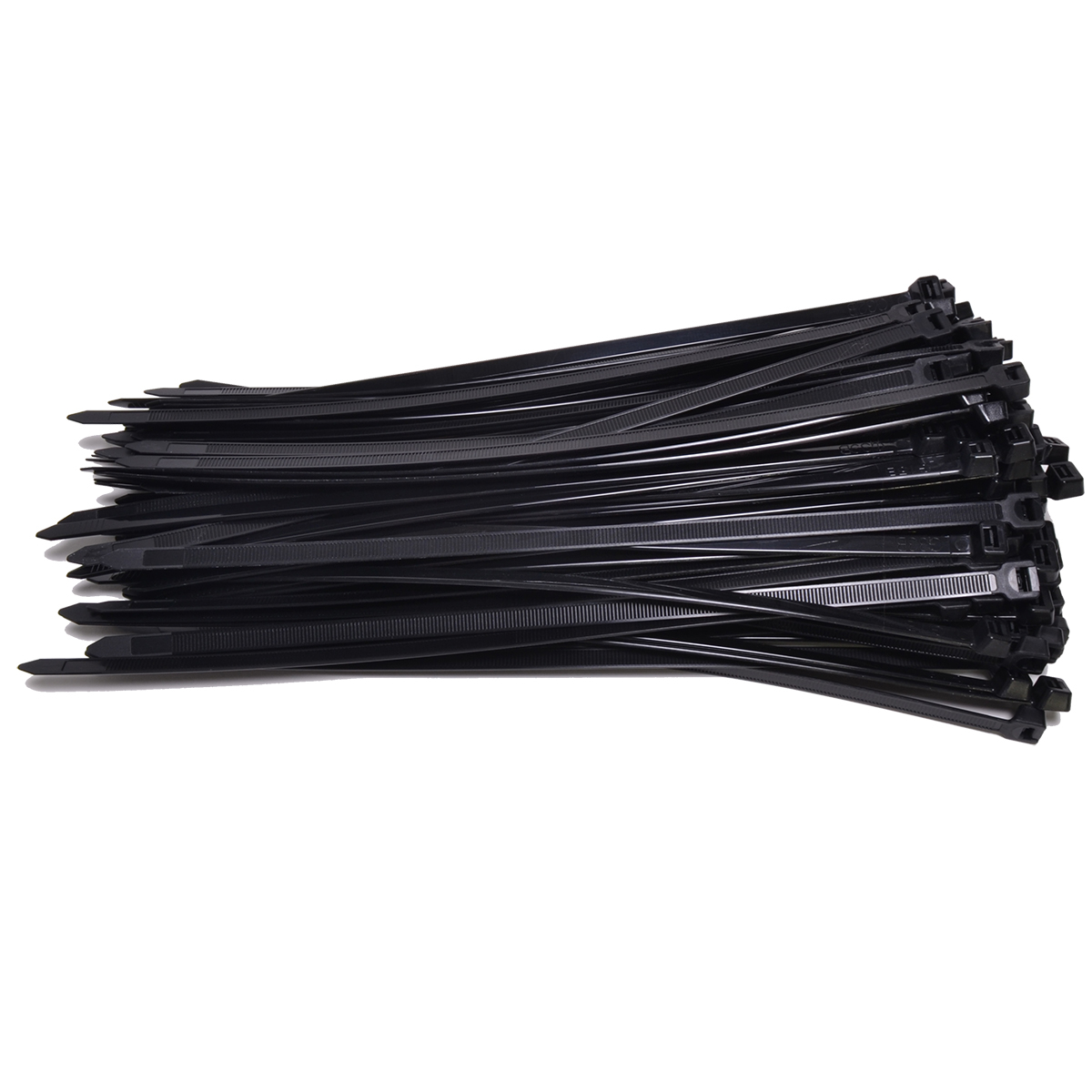 Kabelbinders 7,6 x 300 mm. zwart - zak 100 stuks