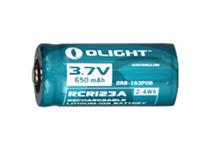 Olight oplaadbare lithium RCR123A 3,7V batterij - 650mAh