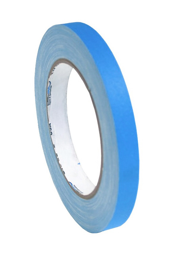 Pro-Gaff neon gaffa tape 12mm x 22,8m blauw