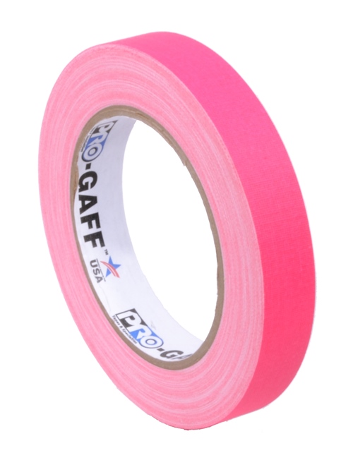 Pro-Gaff neon gaffa tape 19mm x 22,8m roze