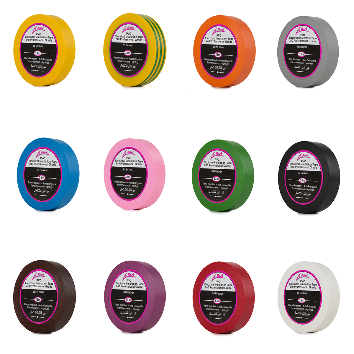 Le Mark PVC tape kleuren mix